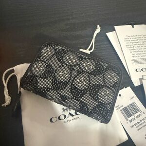 Coach Black and White Patterned Wallet